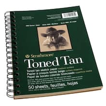 toned tan strathmore paper sketch pad series michaels sketchbook recycled sold
